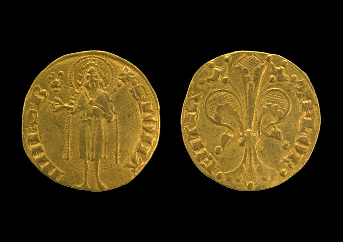 Florentine Florin, signifying the revival of gold coinage in Europe